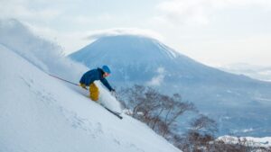 ski with yotei view