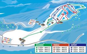 Blanche Takayama Ski Resort trail map