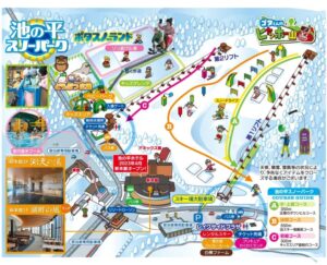 Ikenotaira Snow Park trail map